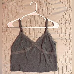 Cutesy Lace Crop Tank Top